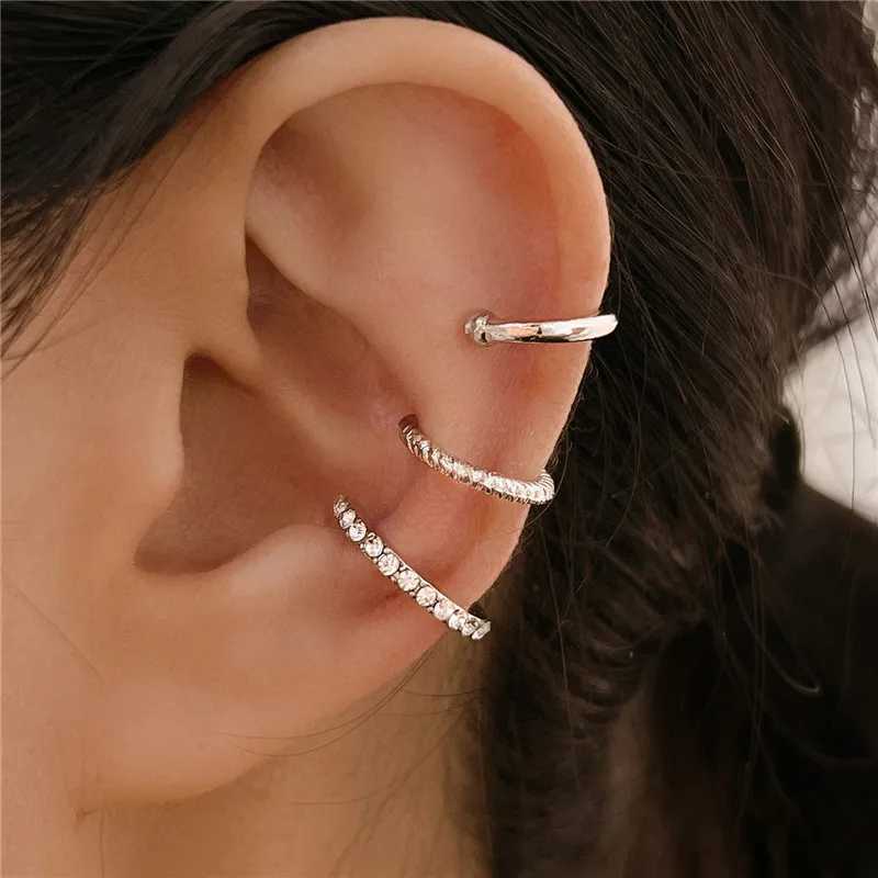 KOTIK 2024 Fashion Ear Sleeves Non Perforated Earclip Earrings Non Perforated Fake Earrings W241017