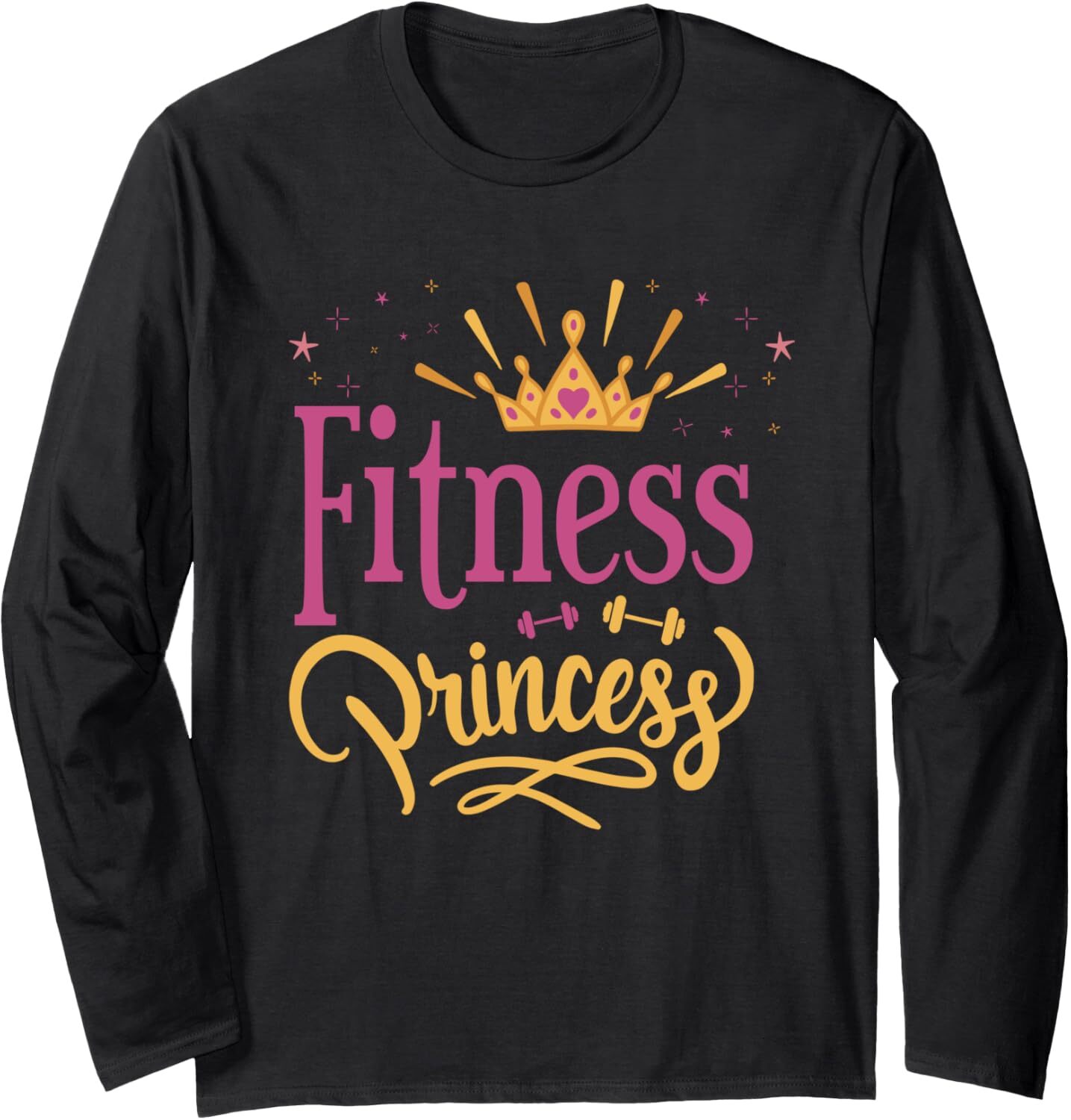 Long Sleeve Shirts for Men sweatshirt Cute Fitness Princess Girl's With Crown Workout Bodybuilding Long Sleeve Streetwear Casual tops clothes