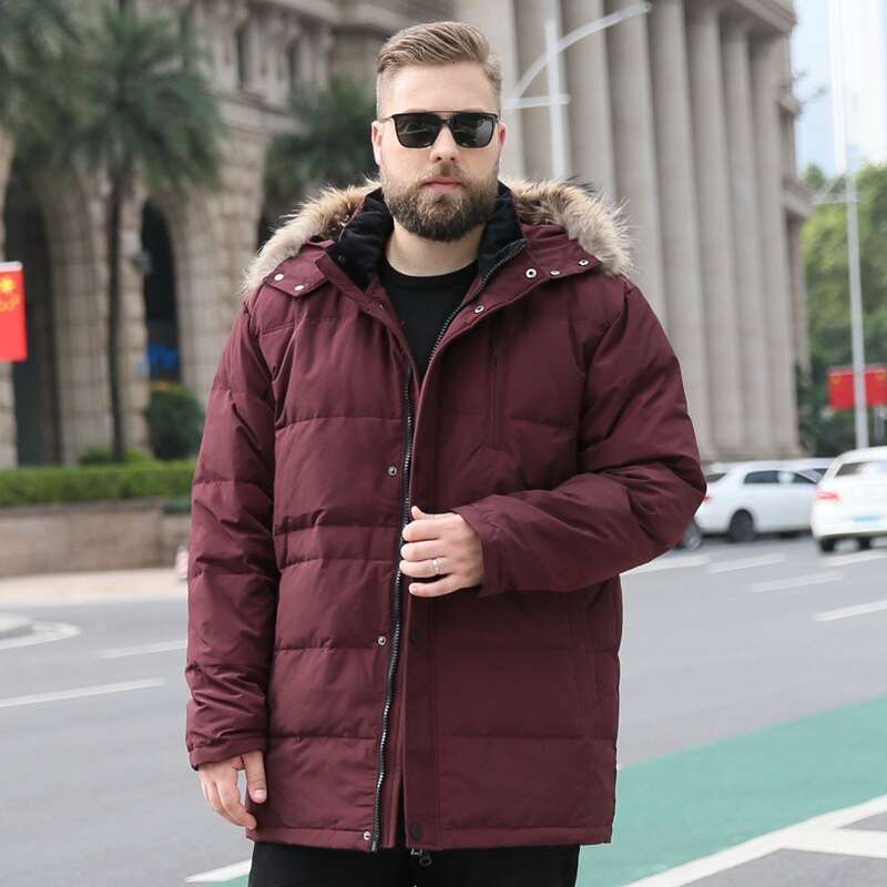 Men Fertilizer XL Down Jacket 8Xl 260 Kg Long Section Oversized 160Kg 10Xl9xl Plus Size Winter Coat