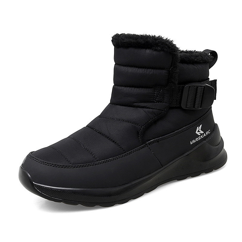 new midsole thick soled winter snow with fleece insulation short for women, cotton shoes, plus size Northeast women's boots