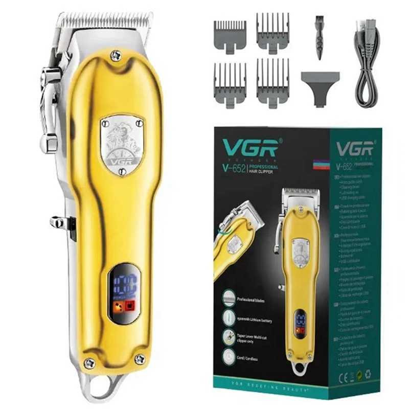 Original VGR all metal mens hair clip electric cordless hair clip professional hair clipper rechargeable set W241017