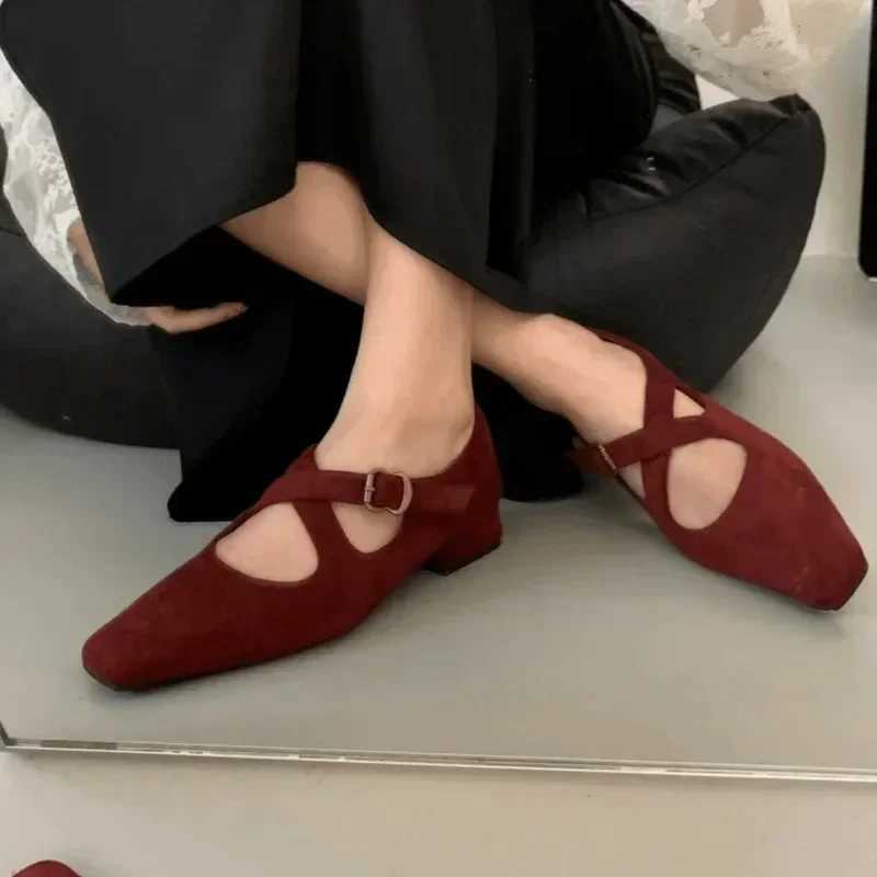 Leopard Luxury High Heels Retro Mary Janes Shoes Womens Sports Shoes 2024 Autumn New Collection Suede Shoes Elegant Dress Pump Tenis De Mujer Y241017