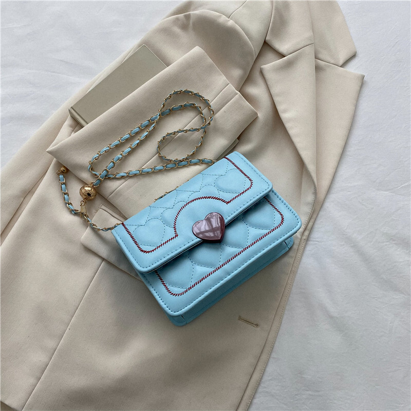 This year's popular for women in autumn, new trendy and simple chain crossbody bags, single shoulder commuting small square bags