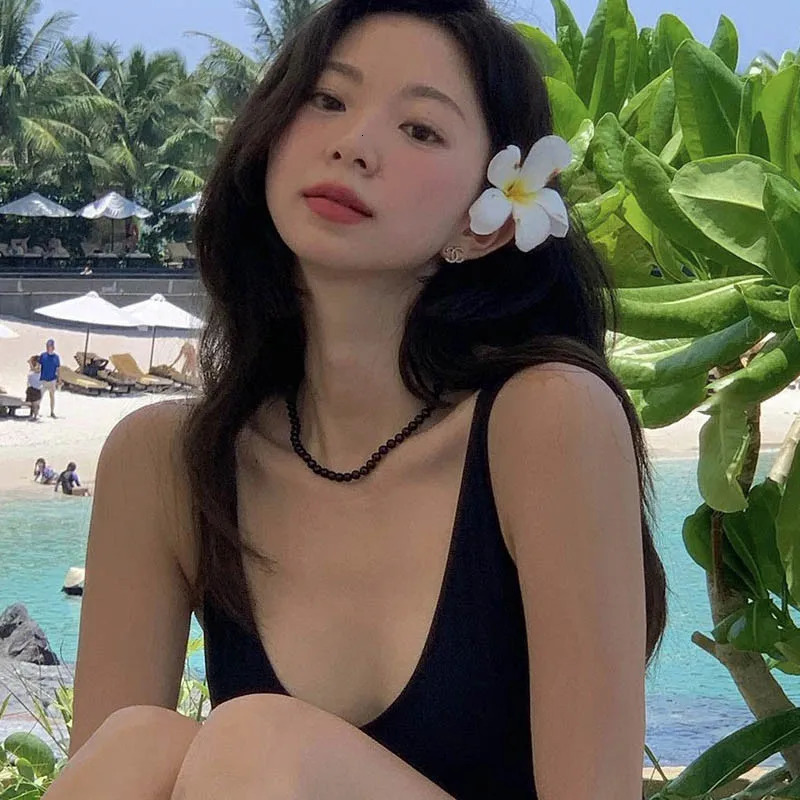 Vintage Strands Choker Necklace Black Pearls Simulated Pearl Jewelry Gift Women Unique Clavicle Chain y241010