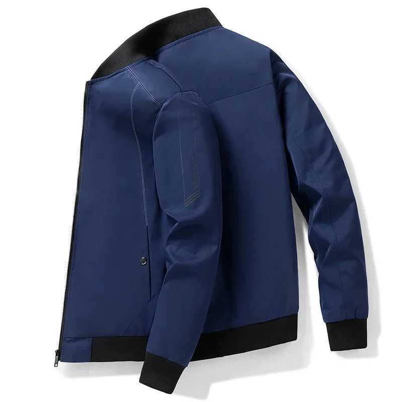 Autumn Jacket Men Casual Sollid Windbreaker Bomber Jackets Man Sportwear Stand Collar Coat Outwear Baseball Jackets Mens Top X241017