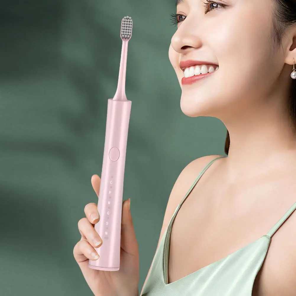 Whitening Electric Toothbrush Advanced Electric Toothbrush with 5-head Brush 6-speed Timer Suitable for Men M241017