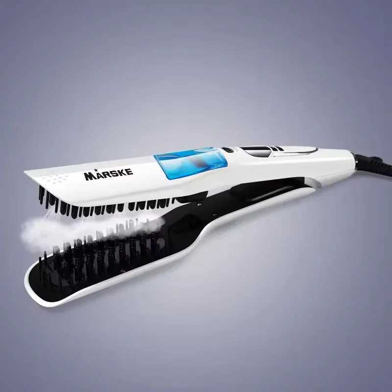 Professional fast heating electric hair straightener Multi-functional dry and wet steam straightener PTC heating hair straightenXJ241016