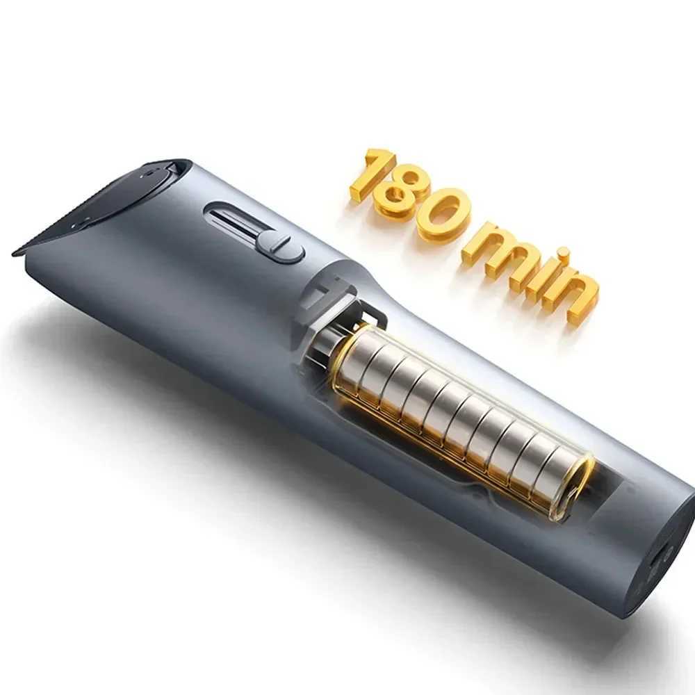 Barber 2 Home Wireless Trimmer Barber IPX7 Titanium Alloy Blade Mens Side Burn Electric Shaver W241017