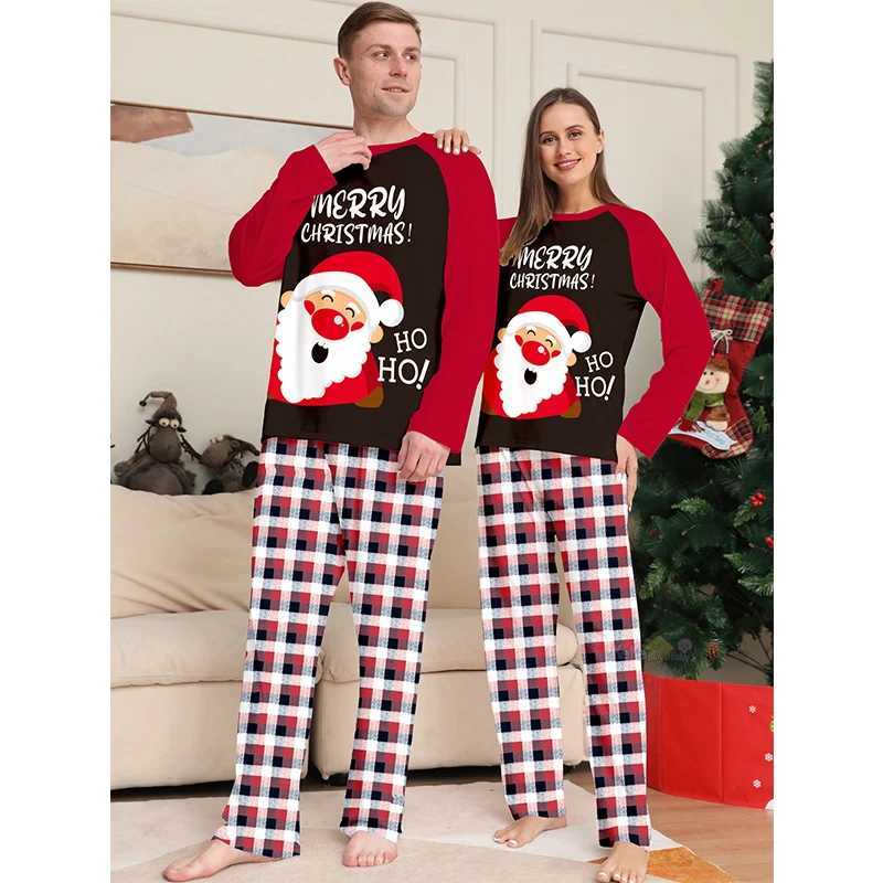 2025 Christmas Pajama Family Matching Clothing Set Adult Father Mother Children New Christmas Family Appearance Pajama Baby Panties Set W241015