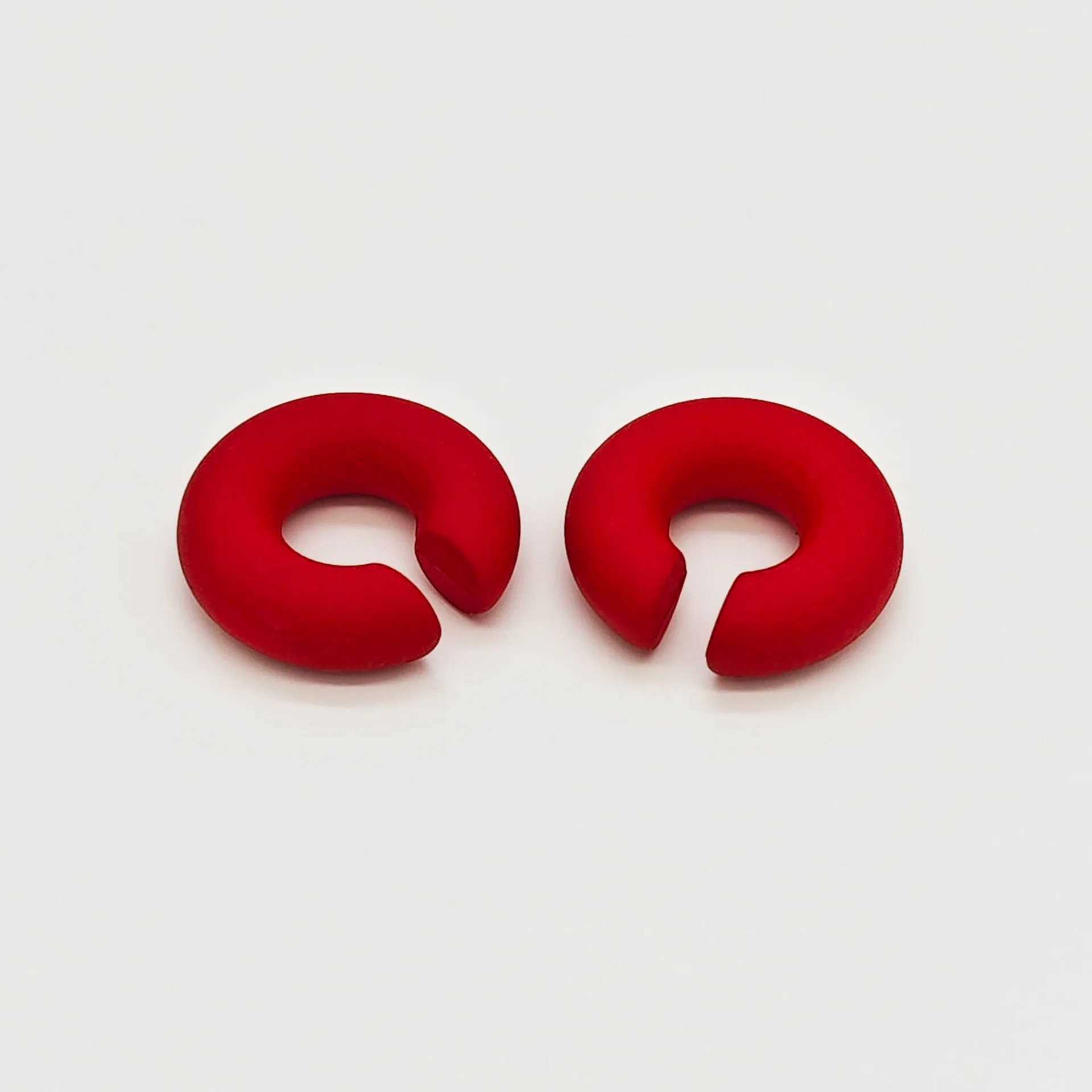 2.5x2.5cm C-shaped earrings in Europe and the United States popular candy colors no ear holes ear bone clips acrylic female ear clips W241017