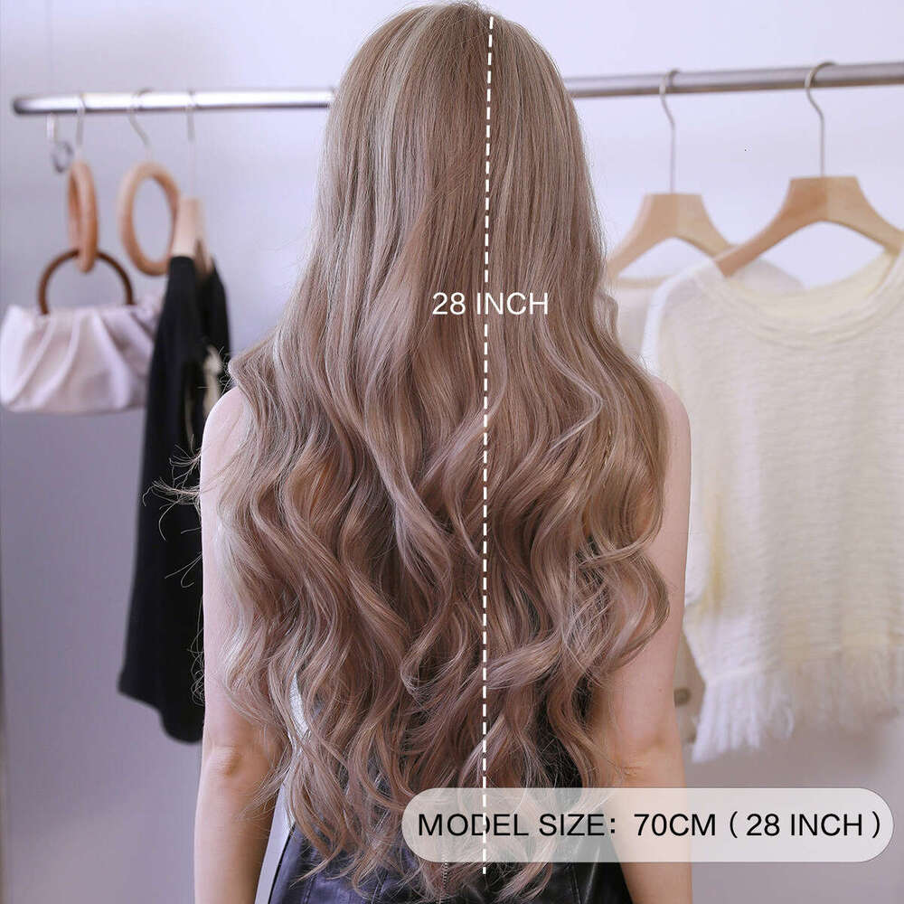 Small T Synthetic Lace Grey And White Wave Wig, Full Head Cover T-Part Lace Wig
