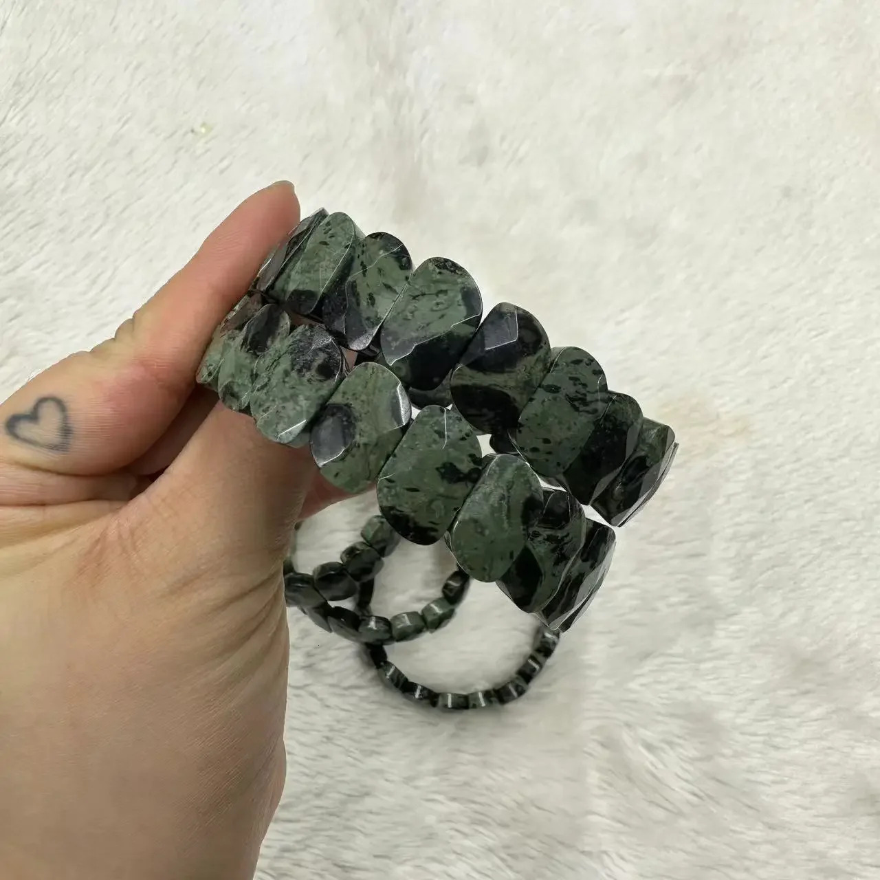 Natural Kambaba Jasper Stone Beads Bracelet Natural Gemstone Bangle DIY Jewelry for Woman Gift Wholesale 241017
