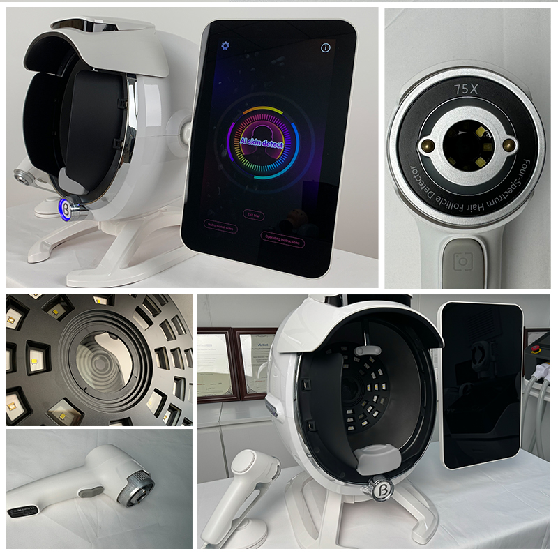 Most Advanced AI Mirror Skin Analysis Machine Facial Skin Analyzer System face analysis machine Price Cheap Type Analyseur De Peau Analizadores Facial