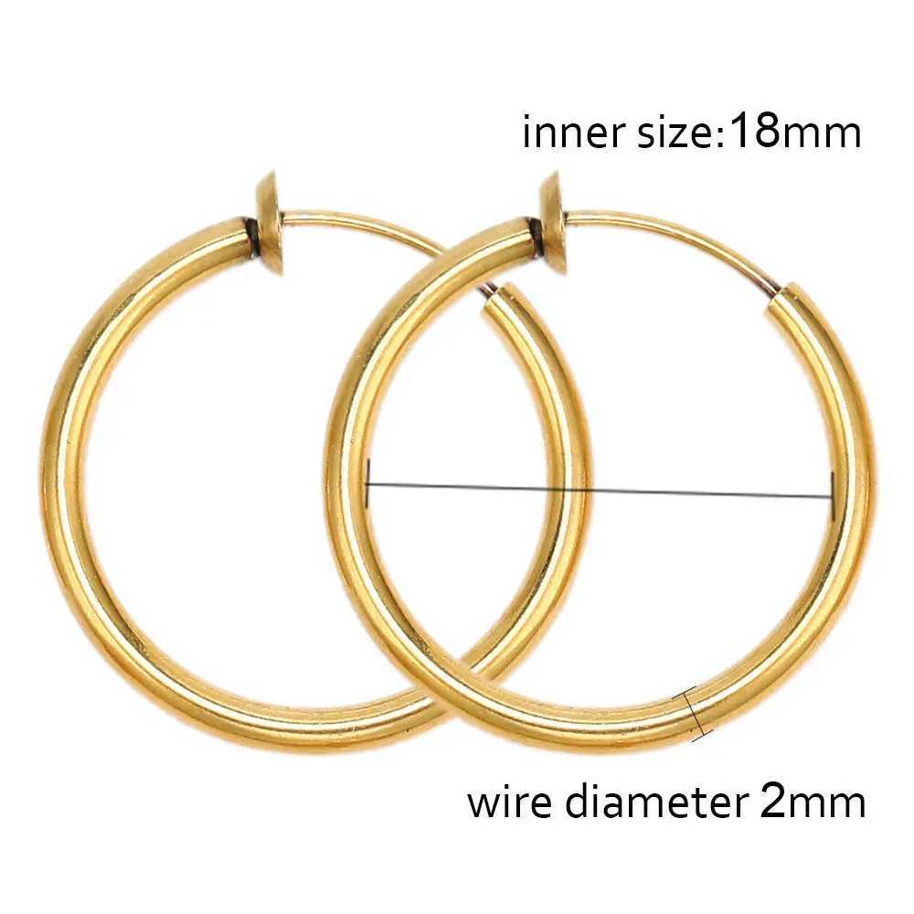 5 pairs of stainless steel earrings without ear holes and clamps without drills are used for making jewelry without piercing earrings W241017