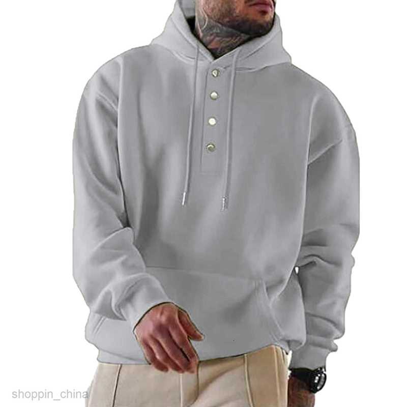 Men's Hoodies Sweatshirts Fall/Winter Men's Long Sleeve Jacket Loose Casual Hoodie