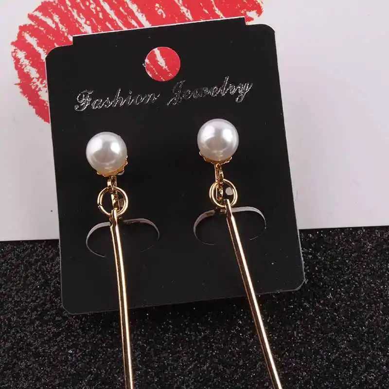 Jiofree Fashion Wedding Party Gift Elegant Imitation of Pearl Clip on Earrings Non Perforated Earrings Clip Jewelry W241017