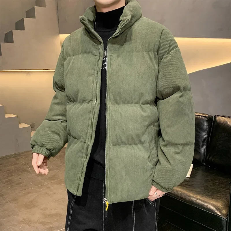 2024 Winter Mens Duck Down Jacket Winter Coats Men Fashion High Quality Corduroy Puffer Jacket Men Korean Male Ski Warm Coats 241017