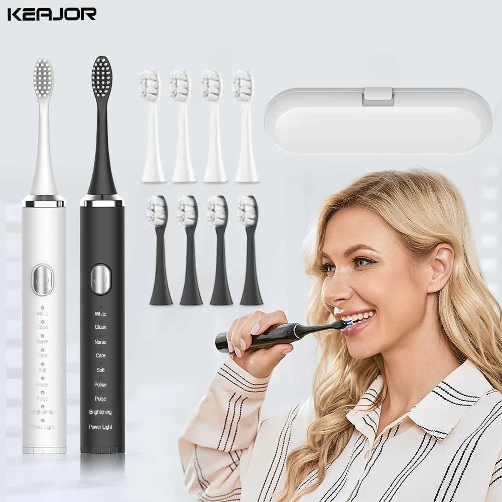 Electric toothbrush for teeth brushing sonic vibration teeth whitening cleaning USB charging oral care teeth brush M241017