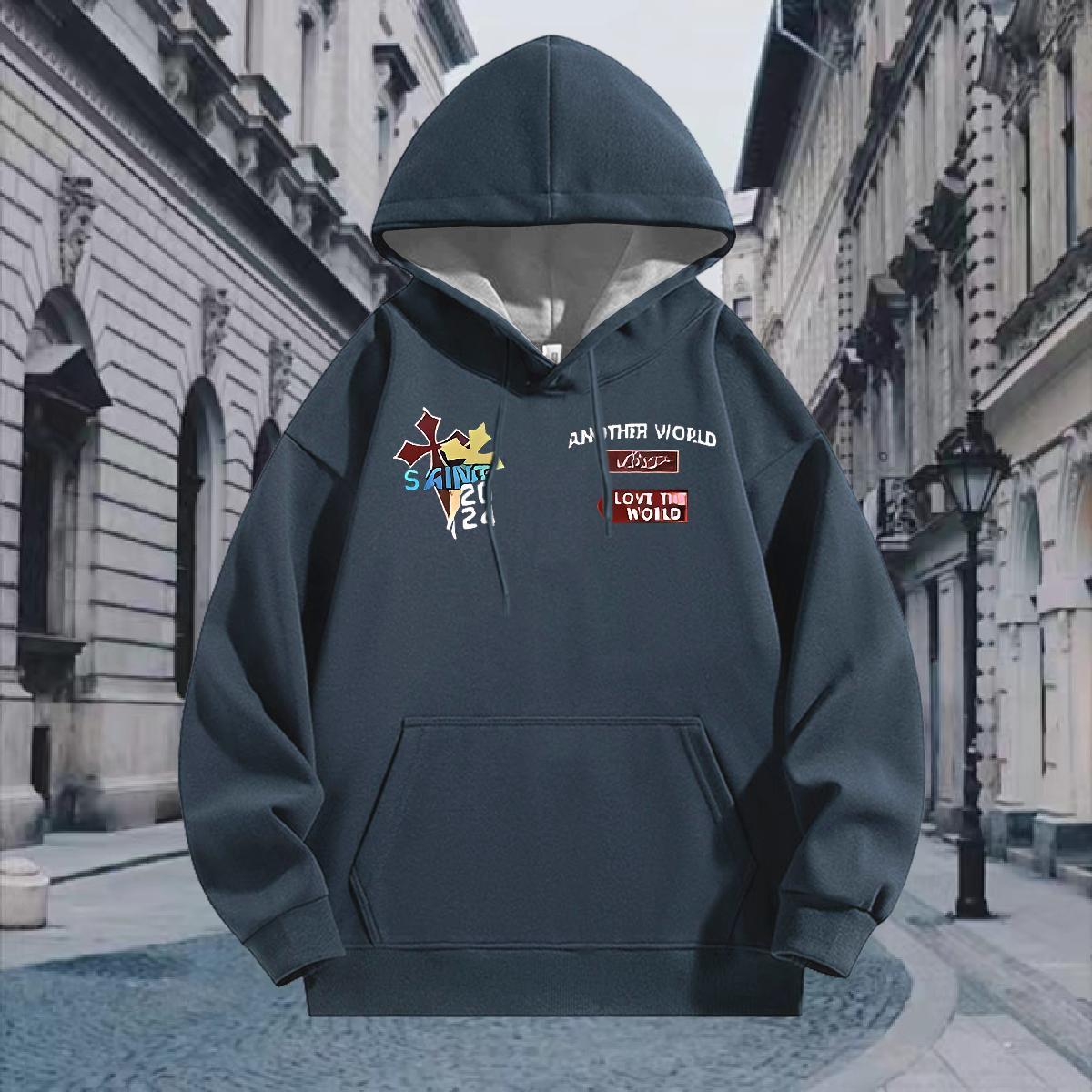 2024 Designer Hoodie For Man Breathable Popular Mens Hoodie Casual Daily Wear Top Pullover Hoodie Custom Print Plus Size Cotton 350g