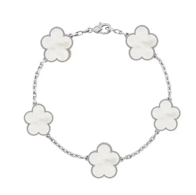 Bracelet de trèfle de mode pour femmes bracelets de créateurs de chaînes de bijoux 18k Agate Agate Diamond Fashion Charm Gift Gift Party