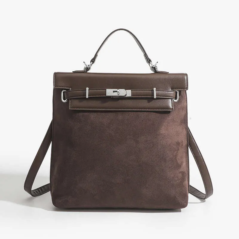 Fashion New Shoulder Bag Retro Panelled High Capacity Back Packs Leisure Versatile Handheld Backpack Winter Suede Bookbag Two Size BXP2410239 PTP5