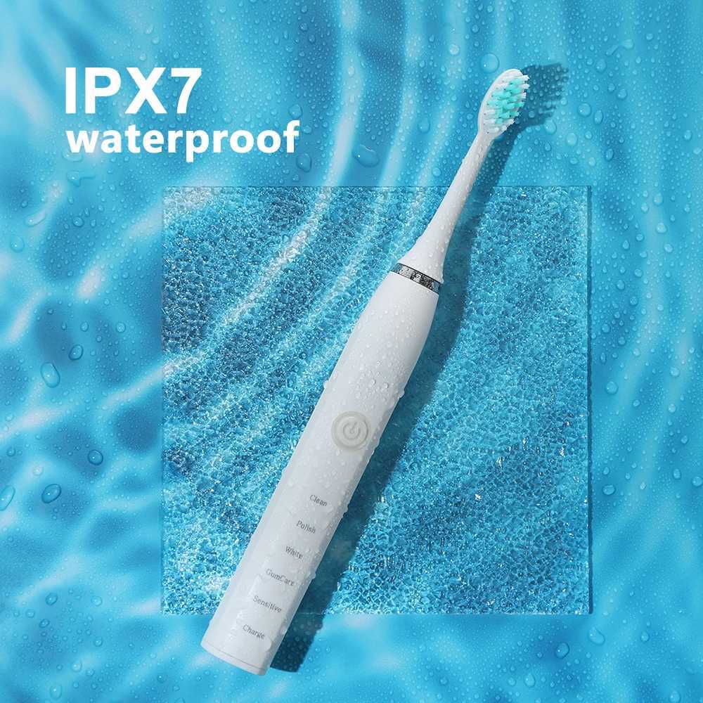 Intelligent electric toothbrush USB charging teeth cleaning and whitening sonic toothbrush timed teeth brush with replacement head M241017