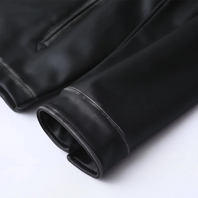 Women's Leather Jackets Coat Inszartrafz 2024 Outwear Streetwear Fashion Woman Fur With Zipper Black Elegant Chaqueta De Mujer