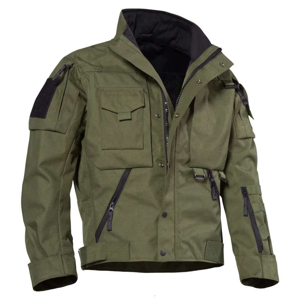 Plus Size Military Tactical Men Waterproof Multifunctional Pocket Casual Bomber Jacket Male Outwear Spring Autumn S-3Xl
