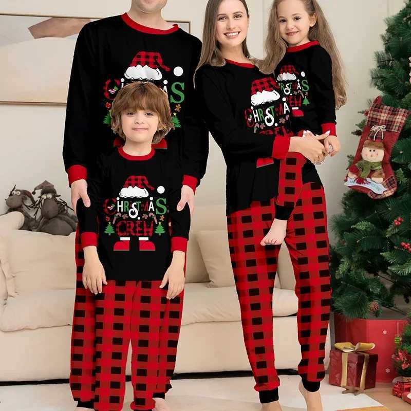Family Christmas Matching Set Pajama Set Cartoon Printing Adult Childrens Dad Mom Daughter Pajama Baby Pants Christmas Pajama W241015