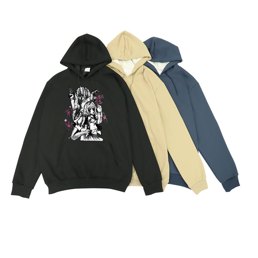 Stylist Mens Hoodie Sweatshirt Breathable Cool Men Hoodie Black Khaki Blue Clothes Autumn Winter Casual Thick Plush
