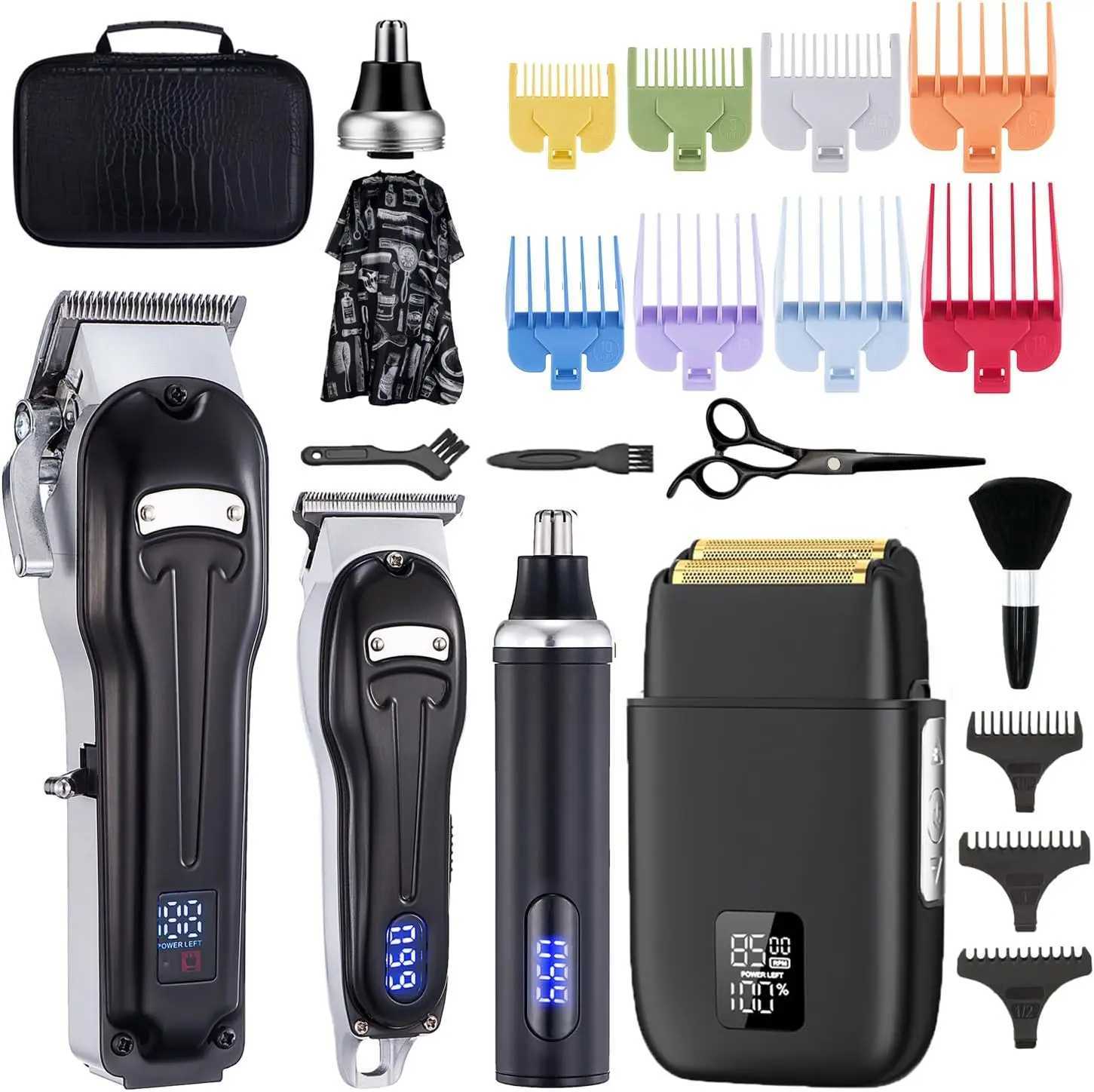 Zero gap T-shaped blade trimmer cordless nose hair trimmer electric foil shaver charging W241017