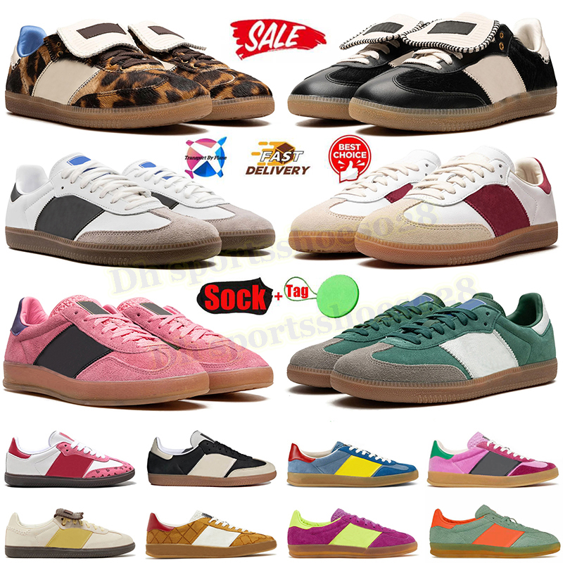 Originals OG Leopard Print Platform Sneakers Shoes Pony Black Indoor Pulse Bliss Pink Scarlet Gum Collegiate Red Sporty Rich Low Casual Shoe Flat Gum Loafers