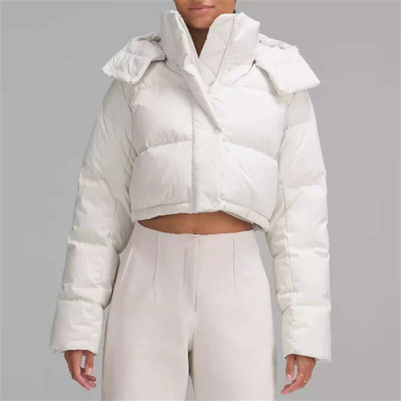 Winter Woman 2024 New High Quality White Duck Down Filg Down Jacket Short Slim Fit Hooded Puffer Coats Warm Thick Coat