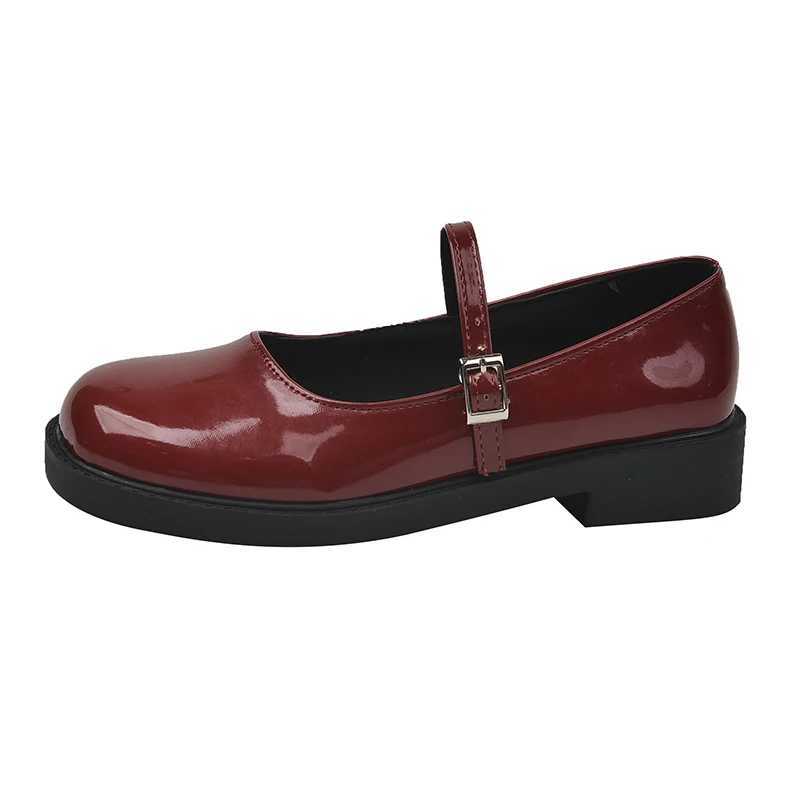 2024 New Womens Mary Jane Shoes Womens Fashion Elegant Shallow Love Button Shoes Womens Outdoor Academy Style Thick High Heels Y241017