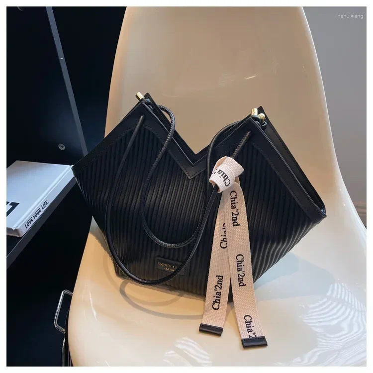 Evening Bags Large Capacity Bag For Women 2024 Summer High-Grade Express Work Shoulder Class Tote Handbag