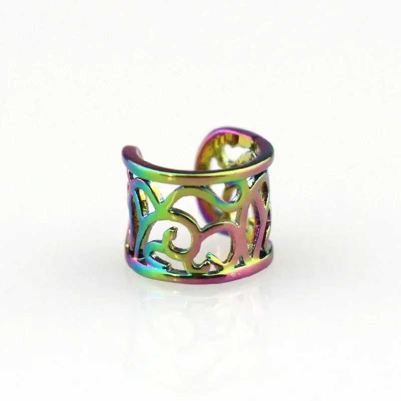 Delysia King hollow pattern ear clip W241017