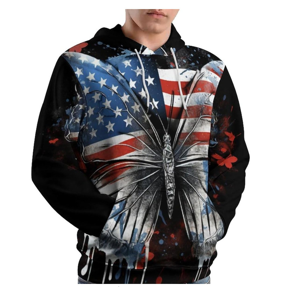 Hoodie for Mens Womens Unisex Funny Tie Dyed 3D Printed Hoodie Psychedelic Butterfly Sweatshirt Hoodies Pocket Graphic Hoodies sweatshirt Pullover Lon