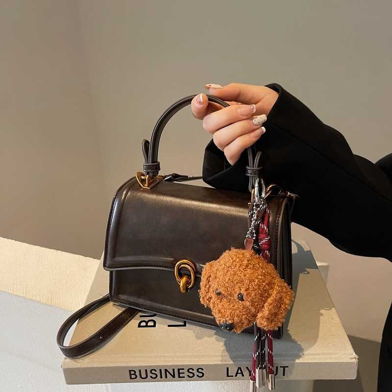 Autumn Fashion Handheld Small Square Bag for Women 2024 New Style Commuter Luxury Single Shoulder Crossbody Bag for Women Y241017