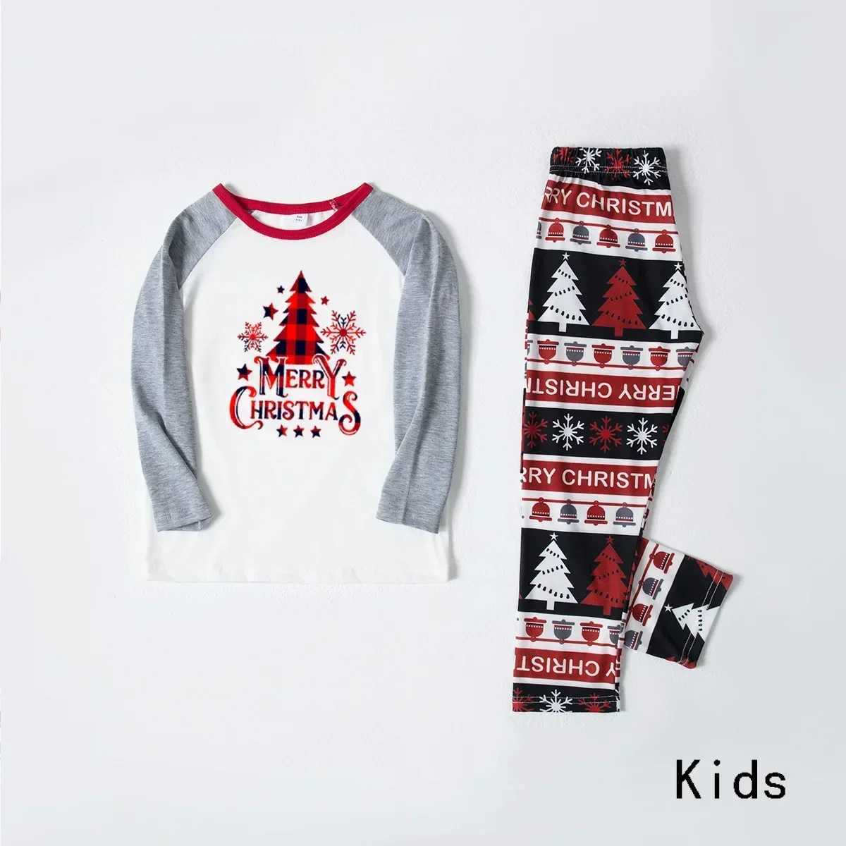 Christmas 2024 Christmas Tree allows printing matching clothing for families parents and children 2-piece sleepwear set sleepwear baby jumpsuit Pjs W2