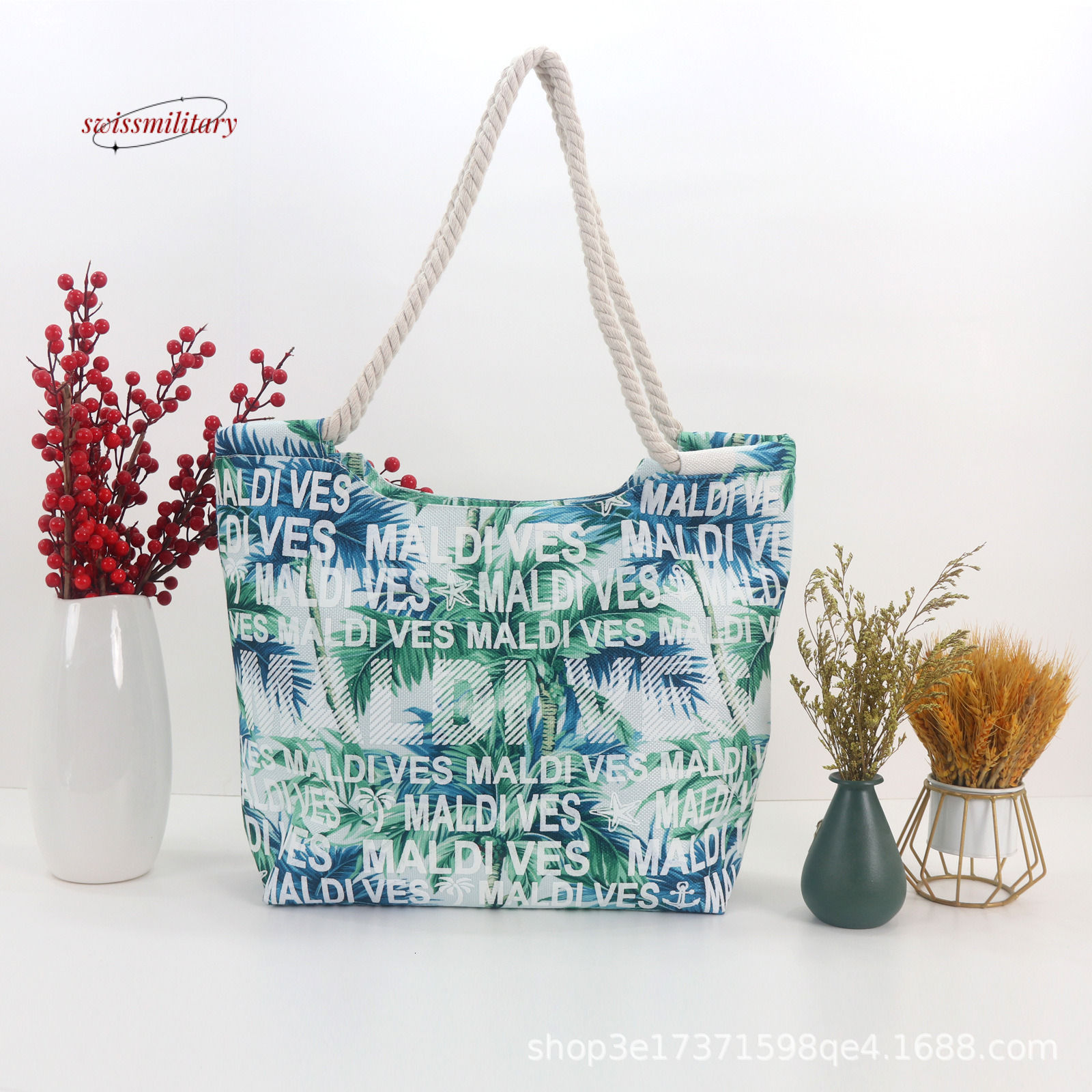 Bohemian new women's canvas fashionable ethnic style handbag student class shoulder bag #21 swissmilitary