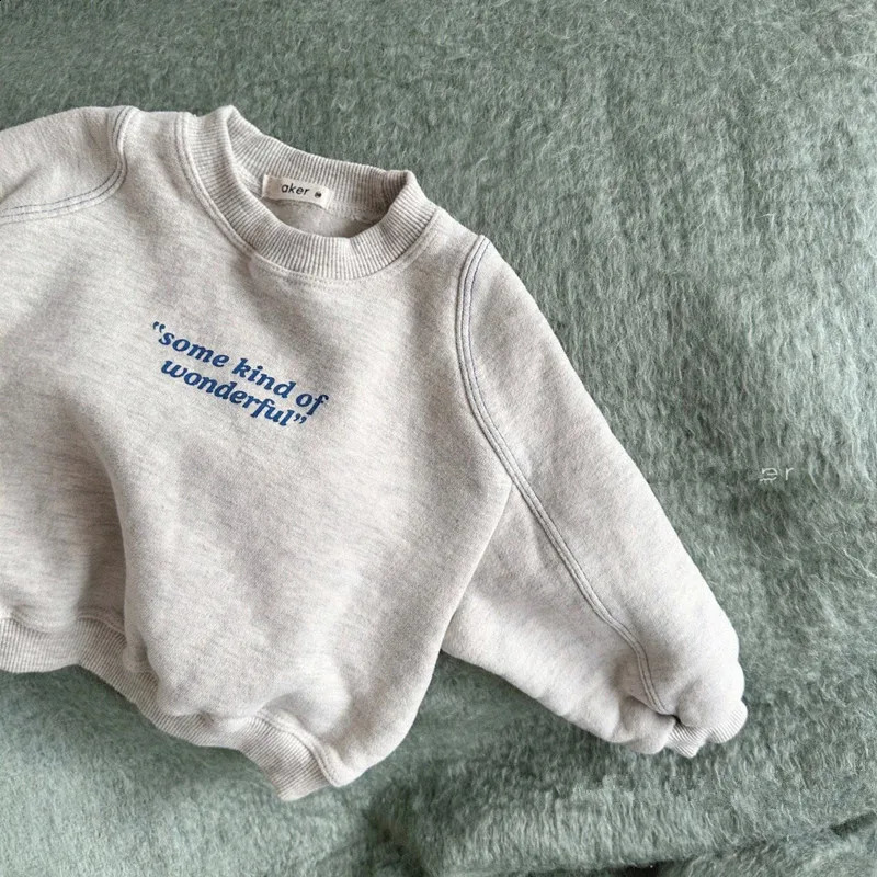 Spring Infant Long Sleeve Pullover Baby Letter Print Tops Children Casual Sweatshirt Toddler Boy Girl Clothes 241017