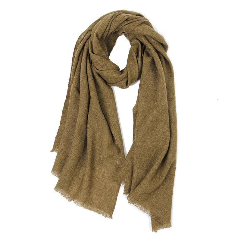 Womens and mens wool acrylic solid scarves 241009