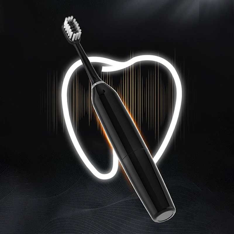 Portable Soundwave Electric Toothbrush Waterproof Battery Type Adult Soft Hair Whitening Toothbrush for Home Use M241017