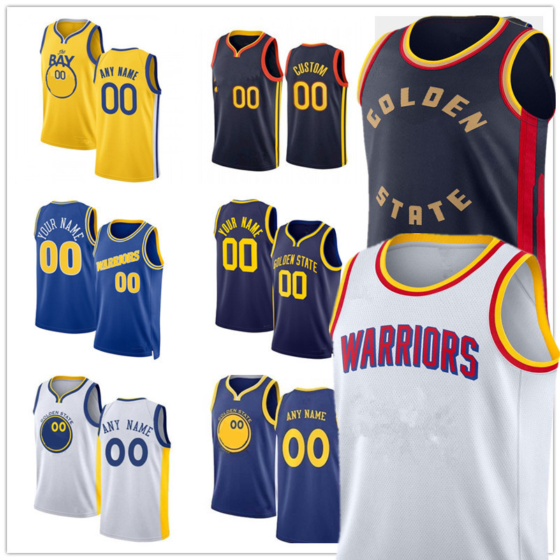 Custom Warriors Basketball Jersey Draymond Men Women Youth Curry Green Wiggins Jonathan Kuminga Kevon Looney Melton Moody Payton II Podziemski 2024/25