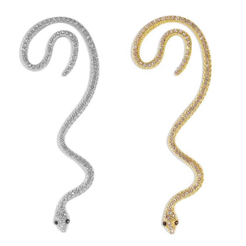 Exquisite snake ear cuff wrapped earrings boxed earrings non perforated earrings suitable for girlfriends to wear on a daily basis W241017