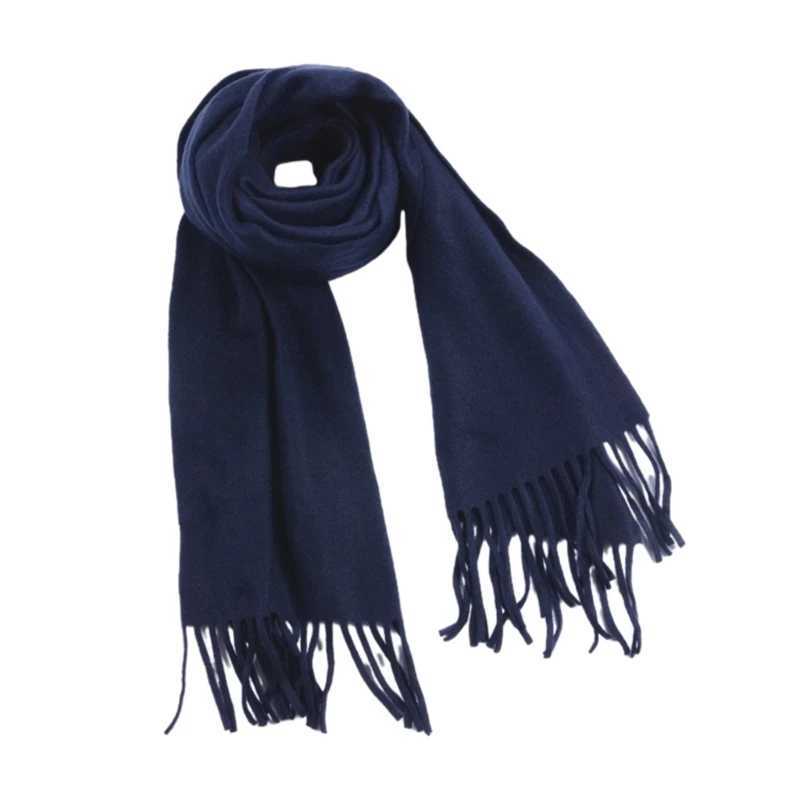 Santa Claus plain blanket 160x30cm Oversi winter autumn warm scarf big Tatar scarf shawl classic Tassel X241017
