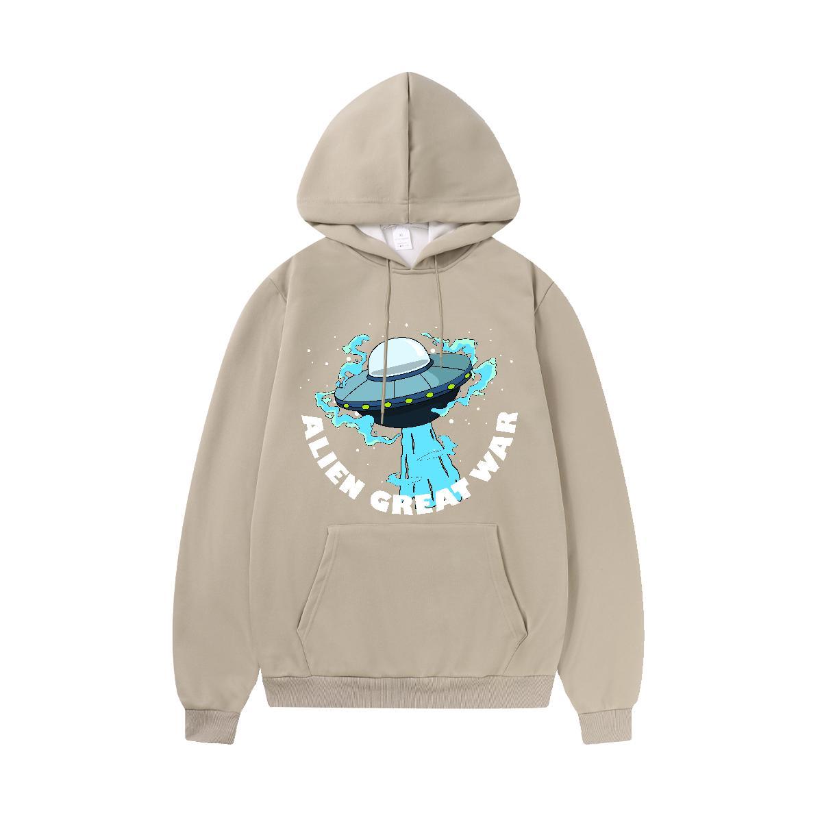 Designer Fashion Hoodie Long Sleeve Soft Loose Mens Hoodie Custom Printing Wear Outdoor Cotton 350g