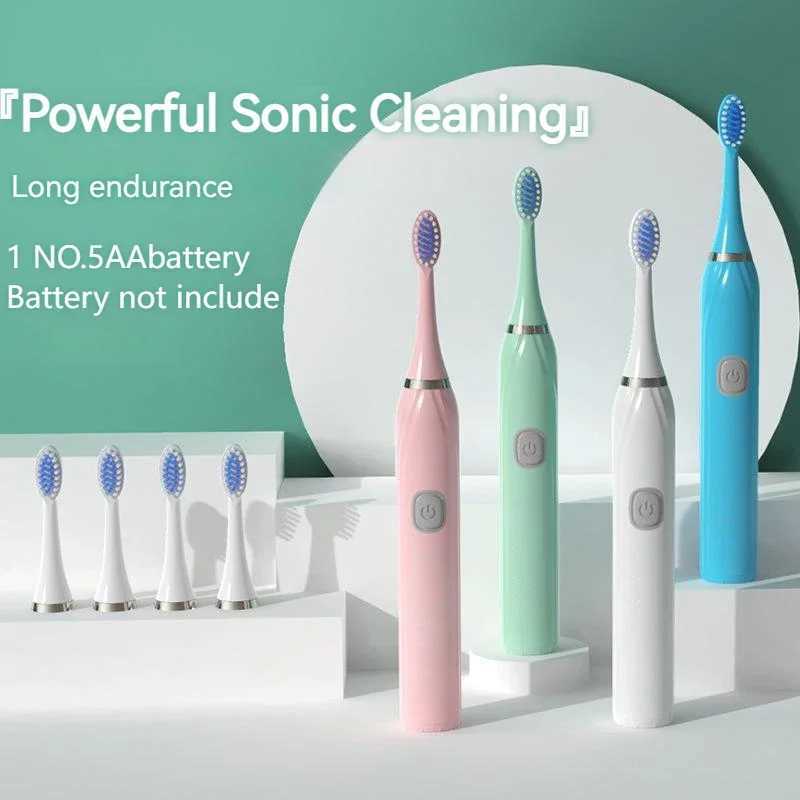 New Arrival Electric toothbrush IPX7 waterproof sonic toothbrush for deep cleaning and whitening DuPont soft brush with large button vibration toothbr