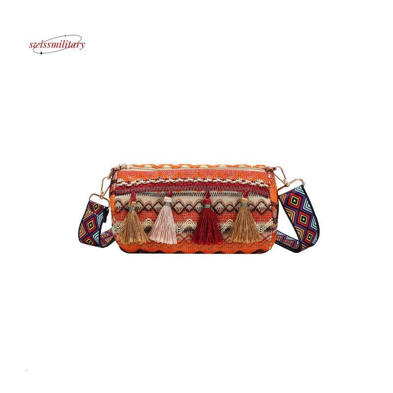 Ethnic style crossbody Bohemian striped shoulder bag, market trend, women's travel bag #14 swissmilitary