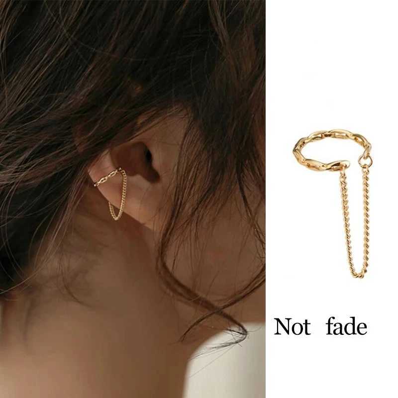 1 piece of fashionable Minilist non perforated womens cuff earrings fake perforated earrings clip womens cuff jewelry W241017